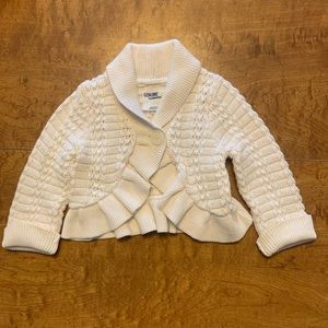 12 month Cream Cable Knit Sweater- Oshkosh